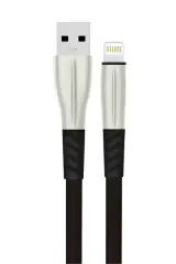 Konfulon S89 Metal Uçlu Lightning Kablo İphone Uyumlu 1m 2.4a - Siyah