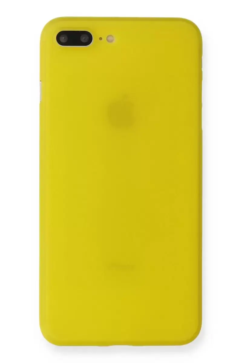 Newface Apple İphone 7 Plus Kılıf Pp Ultra İnce Kapak - Sarı