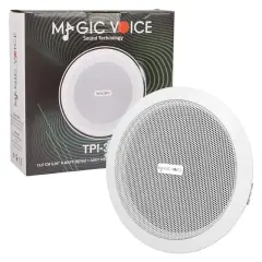 Magicvoice Tpı-350 5.25'' (13.5 Cm) Hat Trafolu Alçıpan/asma Tavan Tipi Hoparlör (6w Rms - Mp3 Usb Uyumlu) - Beyaz