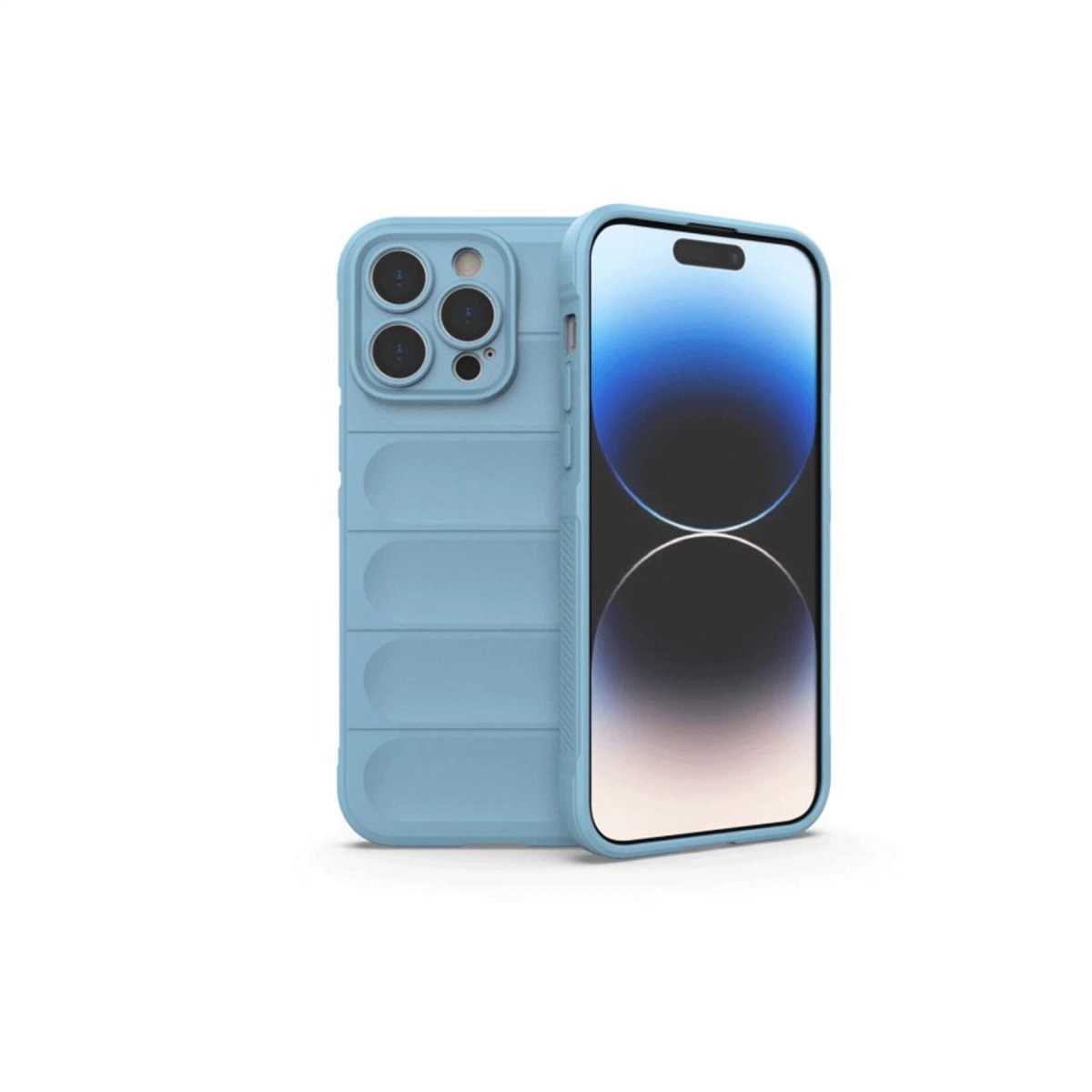 İphone 15 Pro Max Kılıf Optimum Silikon - Sky Blue