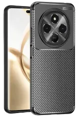 Newface Tecno Spark 30 Kılıf Auto Focus Karbon Kapak - Siyah