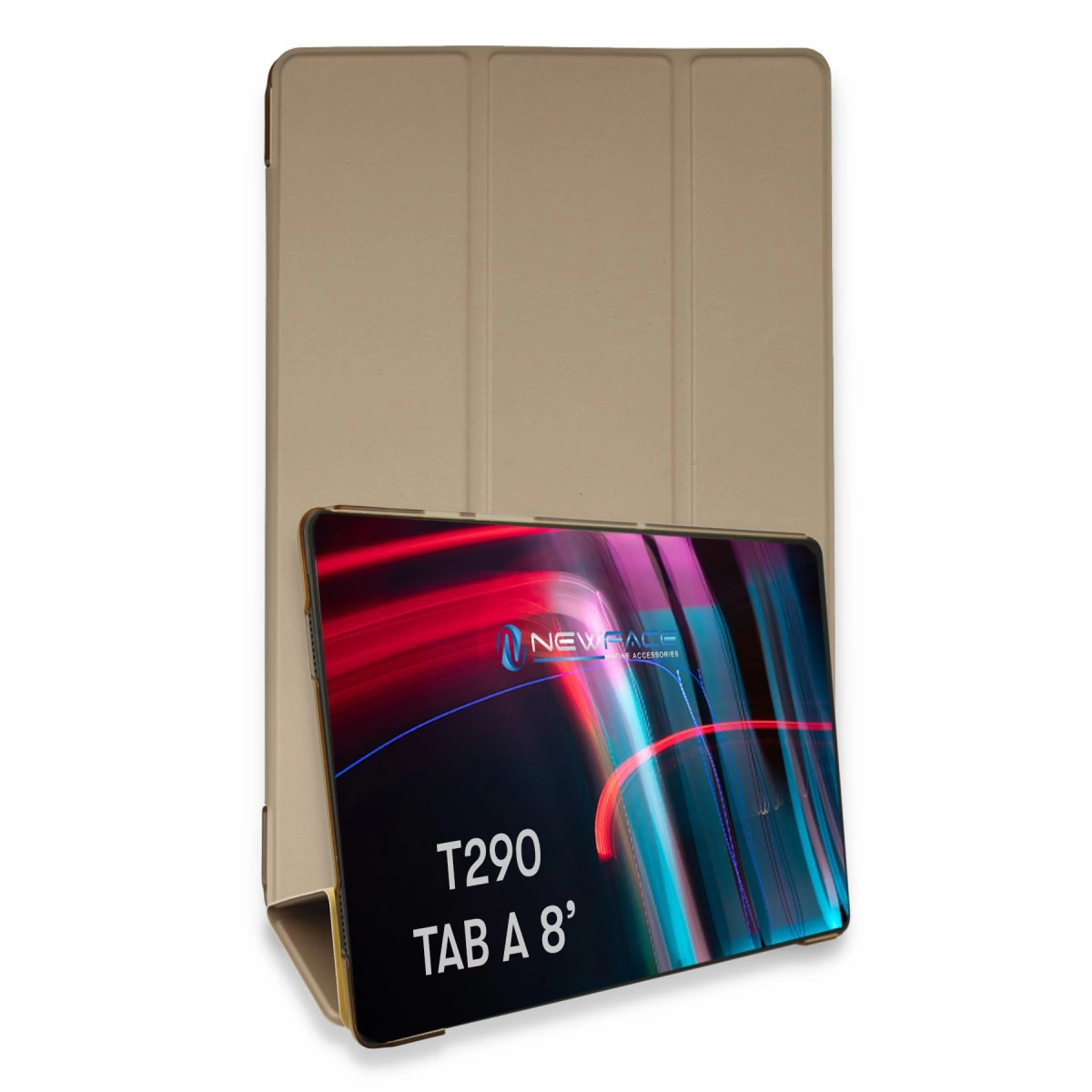 Samsung Galaxy T290 Tab A 8 Kılıf Tablet Smart Kılıf - Gold