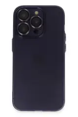 Newface İphone 14 Pro Max Kılıf Luko Lens Silikon - Siyah
