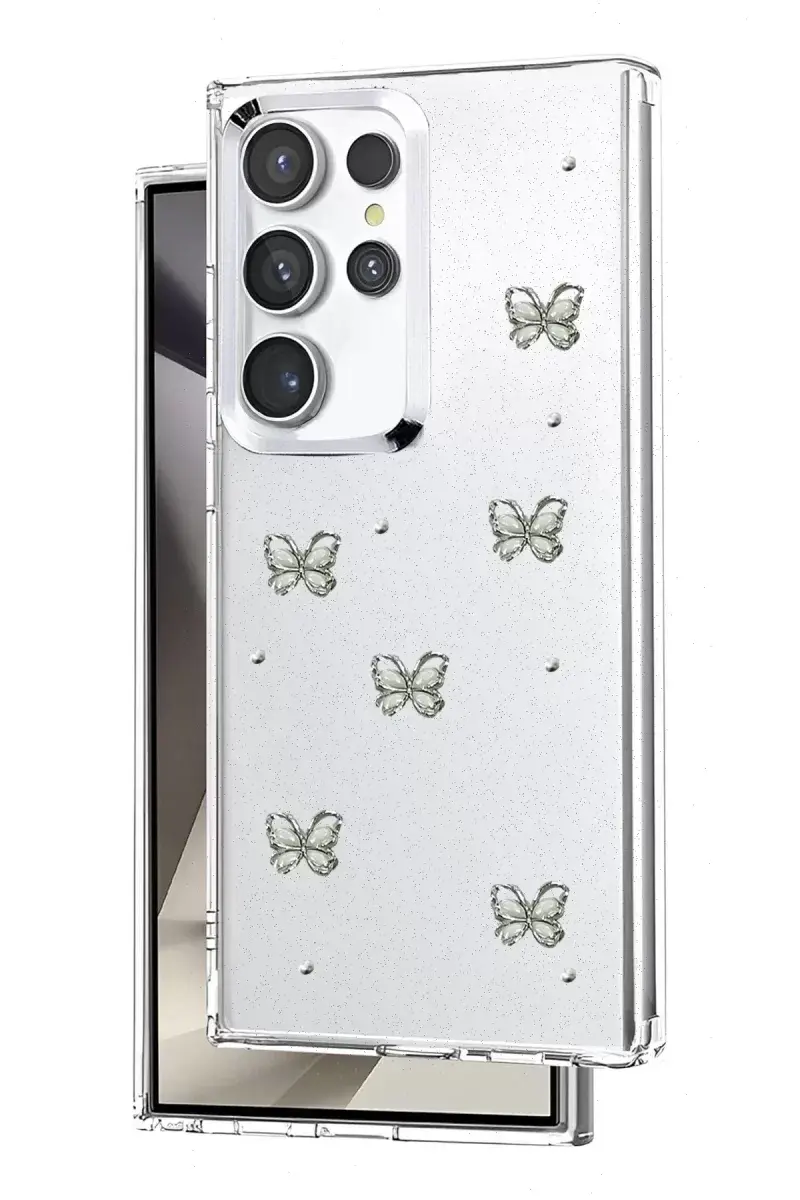 Newface Samsung Galaxy S23 Ultra Fiyonk Desenli Kapak - Desen 9