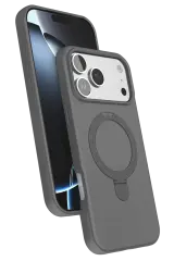 Newface Apple İphone 17 Pro Regal Magsafe Standlı Kapak - Titan Gri