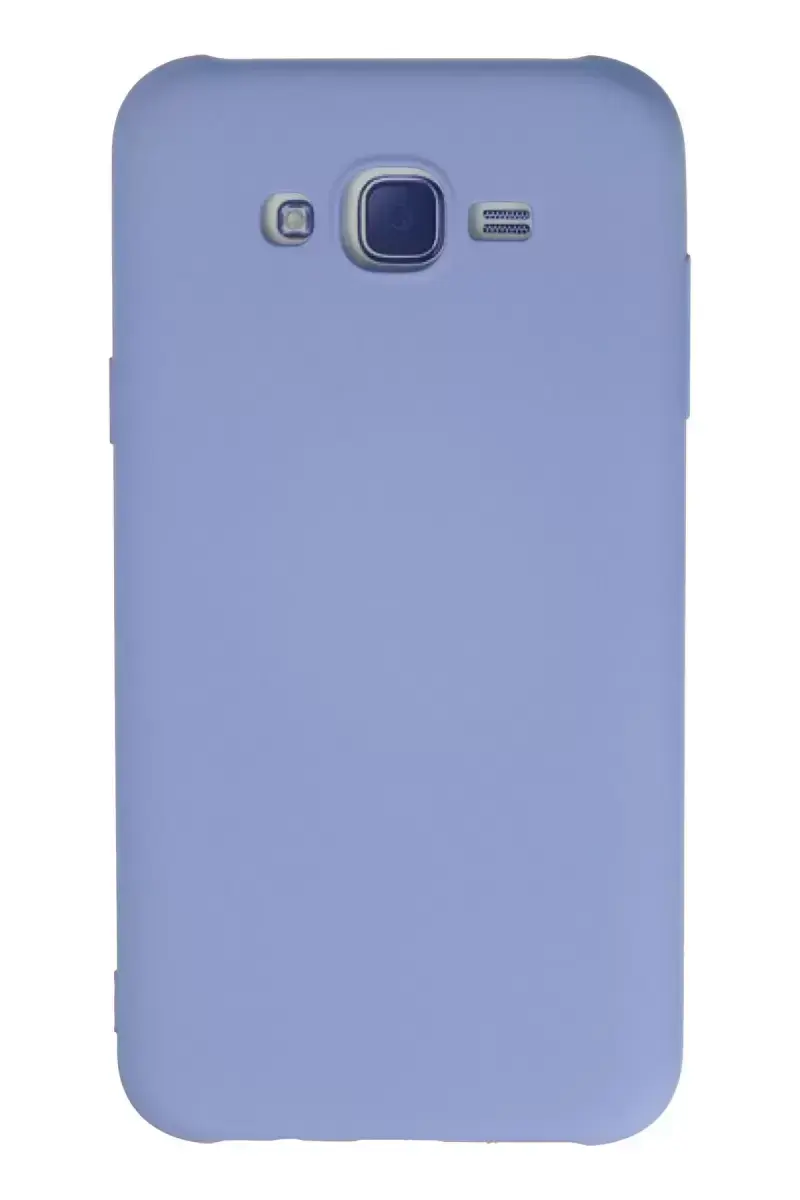 Newface Samsung Galaxy J7 Kılıf Nano İçi Kadife Silikon - Lila