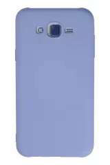 Newface Samsung Galaxy J7 Kılıf Nano İçi Kadife Silikon - Lila