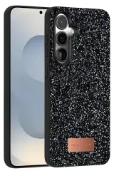 Onegif Samsung Galaxy S25 Bright Simli Kapak - Siyah