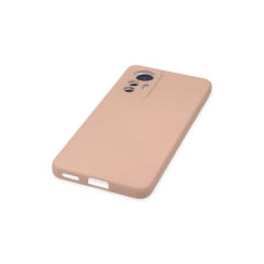 Xiaomi Mi 12 Lite Kılıf Nano İçi Kadife Silikon - Pudra