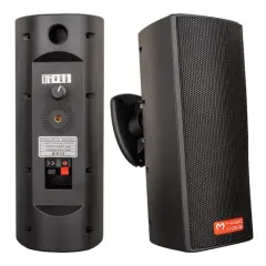Magicvoice Mv-26  2x7,5 Cm 50w 3 Yollu Siyah Sütun Hat Trafolu Hoparlör 2'li Takım