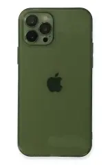 Newface Apple İphone 12 Pro Kılıf Fly Lens Silikon - Yeşil