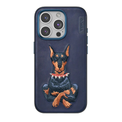 Venco  İphone 15 Pro Max Perma Desenli Kapak - Lacivert