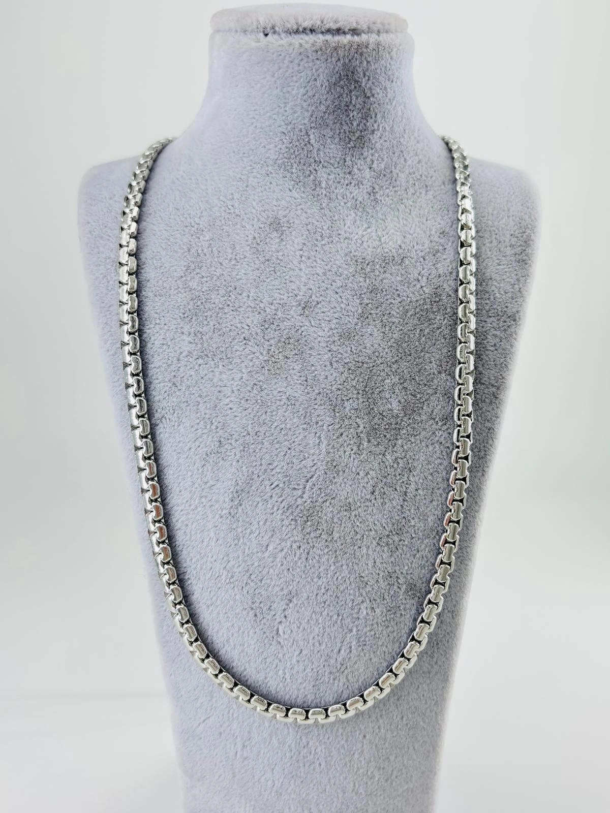 Gri Çelik Çelik Kolye 60 Cm - Ekl0056