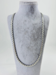 Gri Çelik Çelik Kolye 60 Cm - Ekl0056