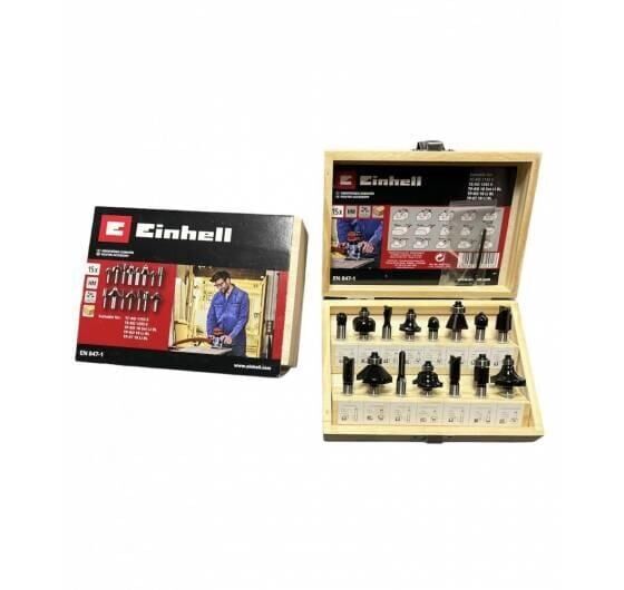 Einhell  15 Parça Karışık Freze Ucu Seti 8 mm Şaft