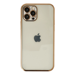 İphone 12 Pro Max Kılıf Razer Lensli Silikon - Gold