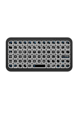 Mini Klavye Smarttv Işıklı Bluetooth Kablosuz Televizyon Ps3 Dizüstü Tabletler Ve Telefonlar İçin