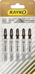 Rayko T118G Metal Dekupaj Testere Bıçağı 5 Parça
