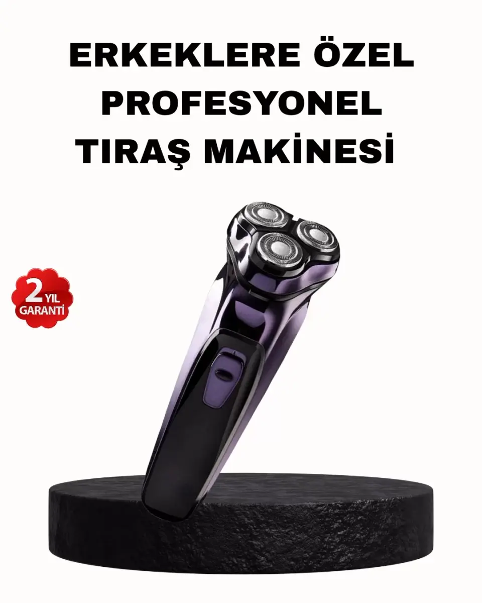 Şarjlı Saç Ve Sakal Tıraş Makinesi Kablosuz Kompakt Tasarımlı