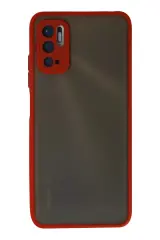 Newface Xiaomi Redmi Note 10 5g Kılıf Montreal Silikon Kapak - Kırmızı