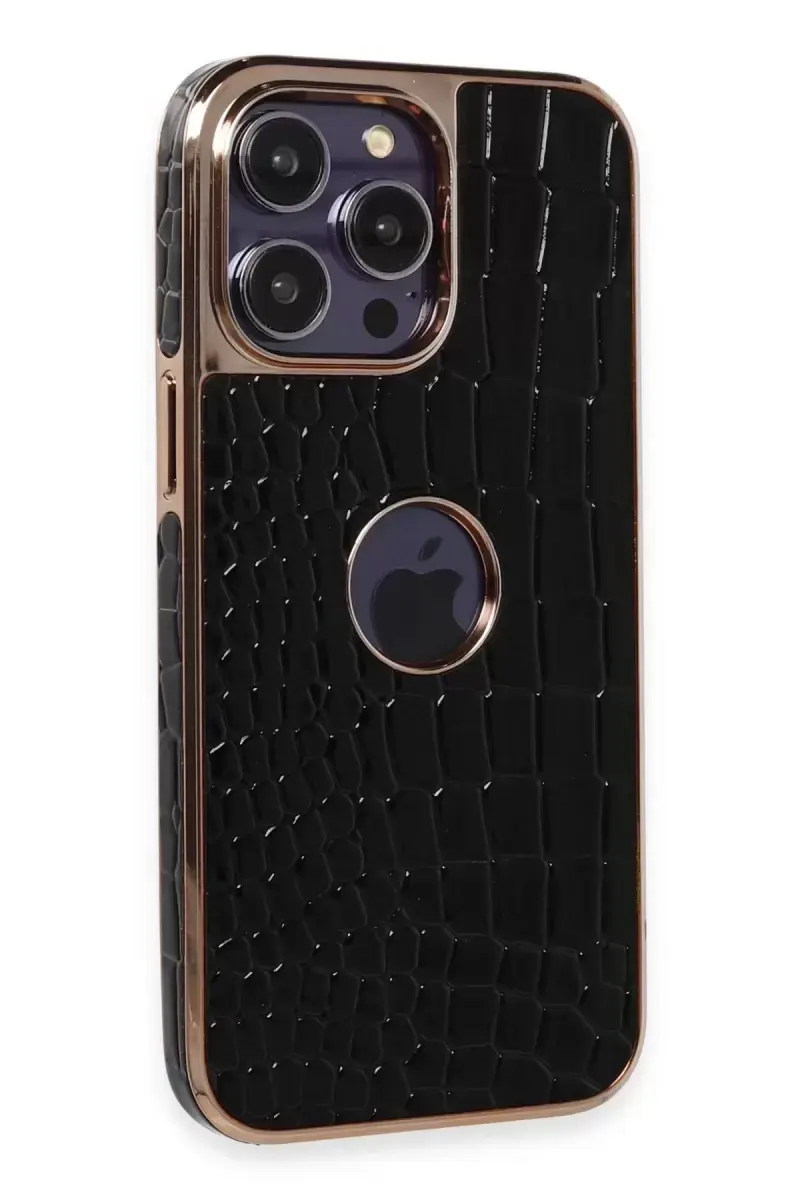Newface Apple İphone 14 Pro Kılıf Snake Kapak - Siyah