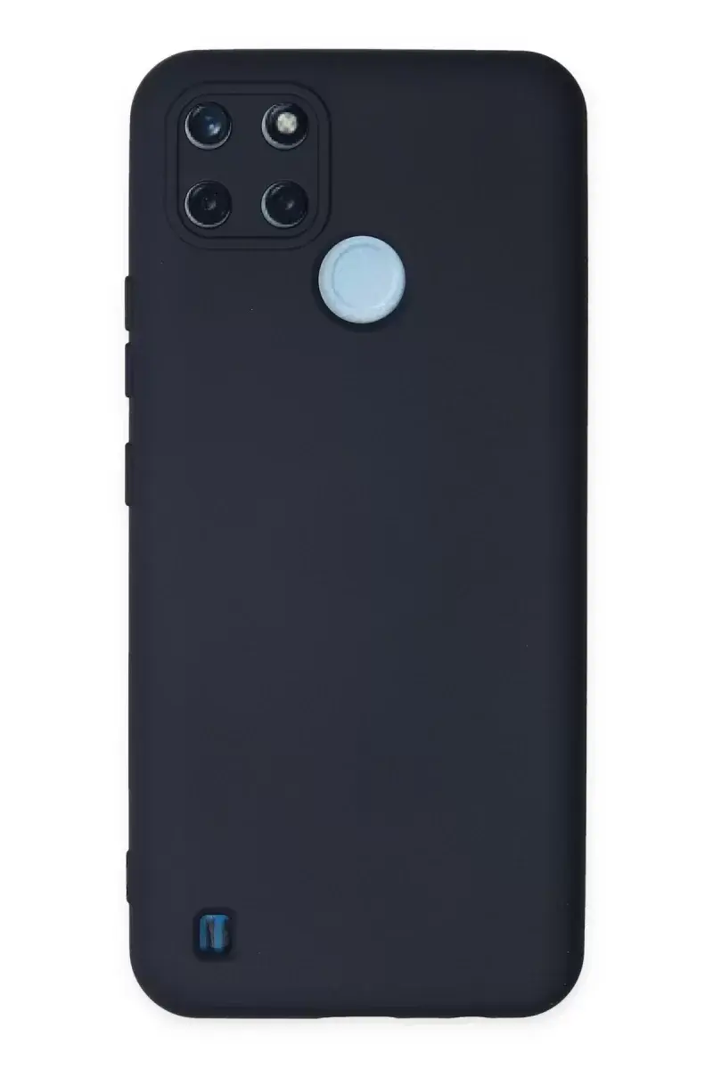 Newface Realme C25y Kılıf Nano İçi Kadife Silikon - Lacivert