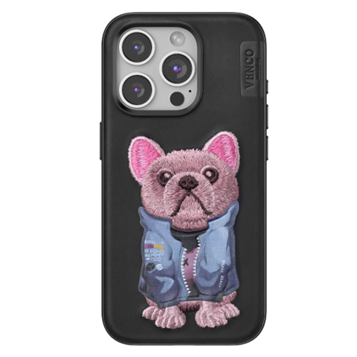 Venco  İphone 15 Pro Cute Desenli Kapak - Siyah