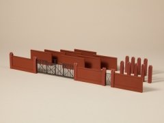 Maket Duvar Çevreleme Seti - 1/87 - 41622