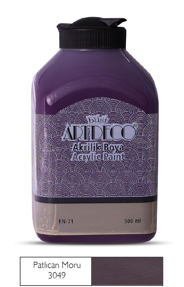 Akrilik Boya 500 ML Patlıcan Moru 70L-3049