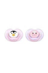 Avent 0% BPA Yalanci Emzik 0-6 ay Desenli 2'li