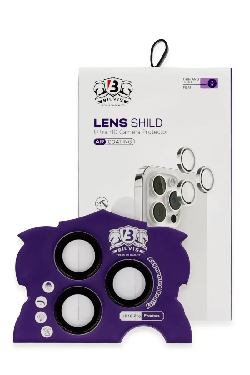 Newface İphone 16 Pro Max Bilvis Titan Kamera Lens - Siyah
