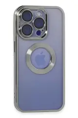 Newface İphone 15 Pro Max Kılıf Slot Silikon - Gümüş