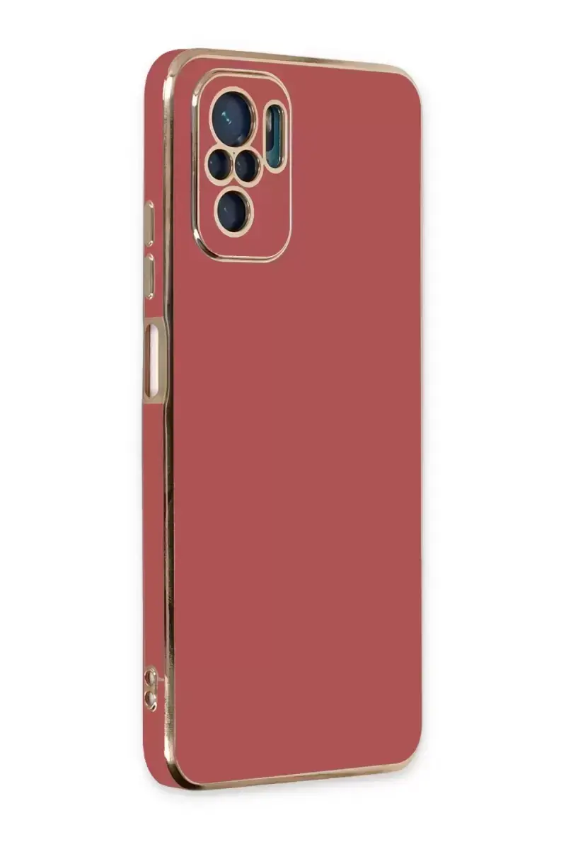 Newface Xiaomi Redmi Note 10 Kılıf Volet Silikon - Kırmızı