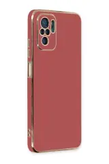 Newface Xiaomi Redmi Note 10 Kılıf Volet Silikon - Kırmızı