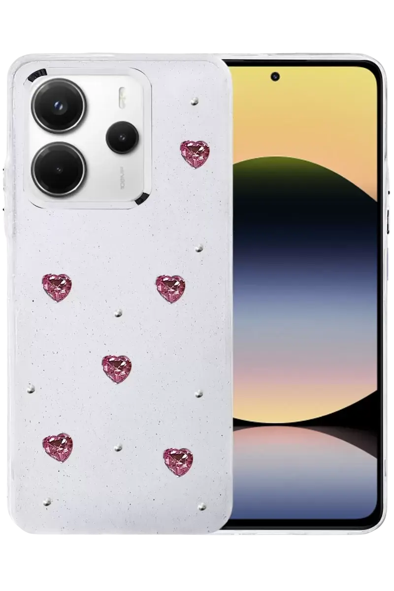 Newface Xiaomi Redmi Note 14 4g Fiyonk Desenli Kapak - Desen 3