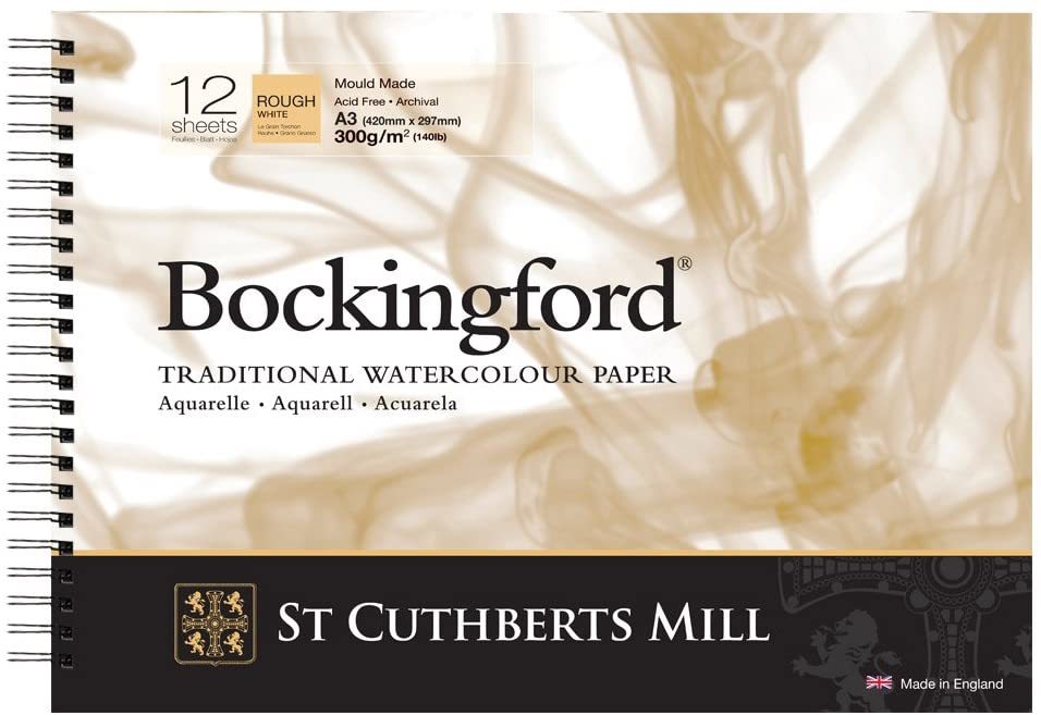BockingFord Rough Spiralli Suluboya Blok A3 300gr 12 Yaprak