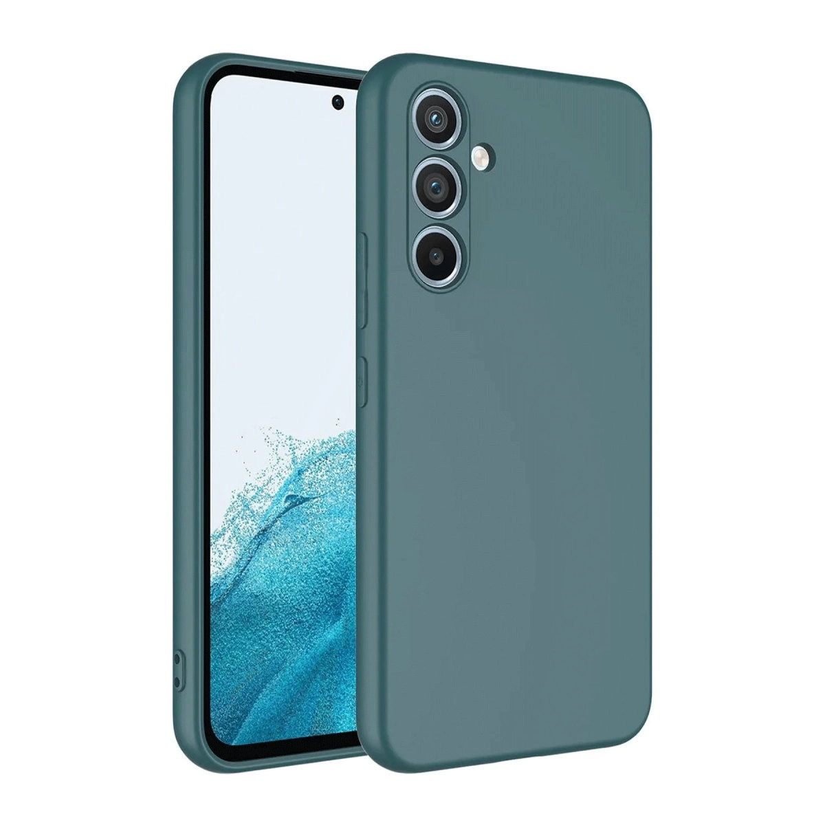 Samsung Galaxy A16 5g Kılıf First Silikon - Koyu Yeşil