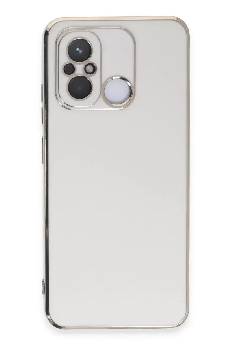Newface Xiaomi Redmi 12c Kılıf Volet Silikon - Beyaz