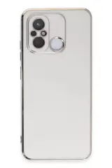 Newface Xiaomi Redmi 12c Kılıf Volet Silikon - Beyaz