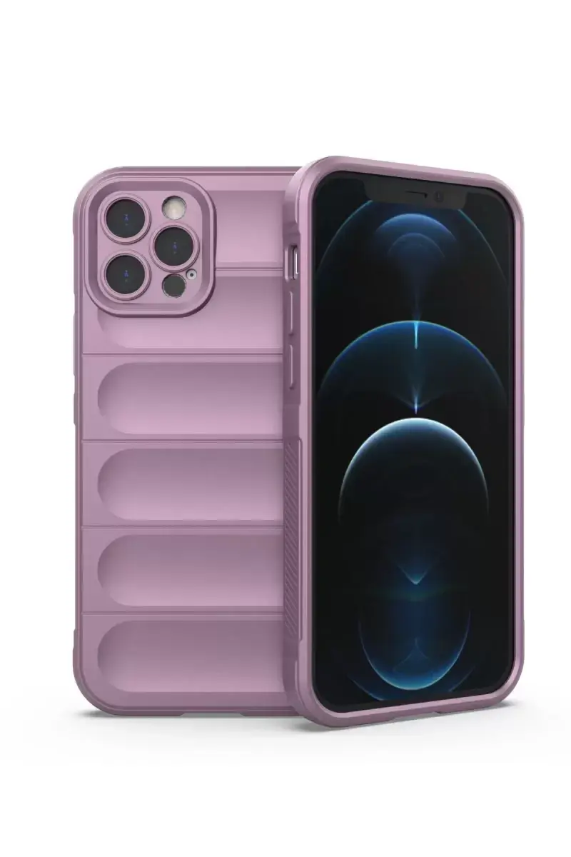 Newface Apple İphone 12 Pro Kılıf Optimum Silikon - Mor