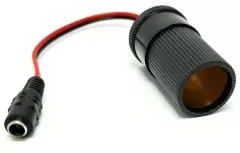 Powermaster Pm-28526 Dc 5.5x2.5mm Dişi - Oto Çakmak Soketi Çevirici Adaptör Kablosu