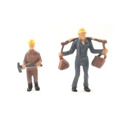 Maket İnşaat İşçisi Figür - 2 Adet - 1/50
