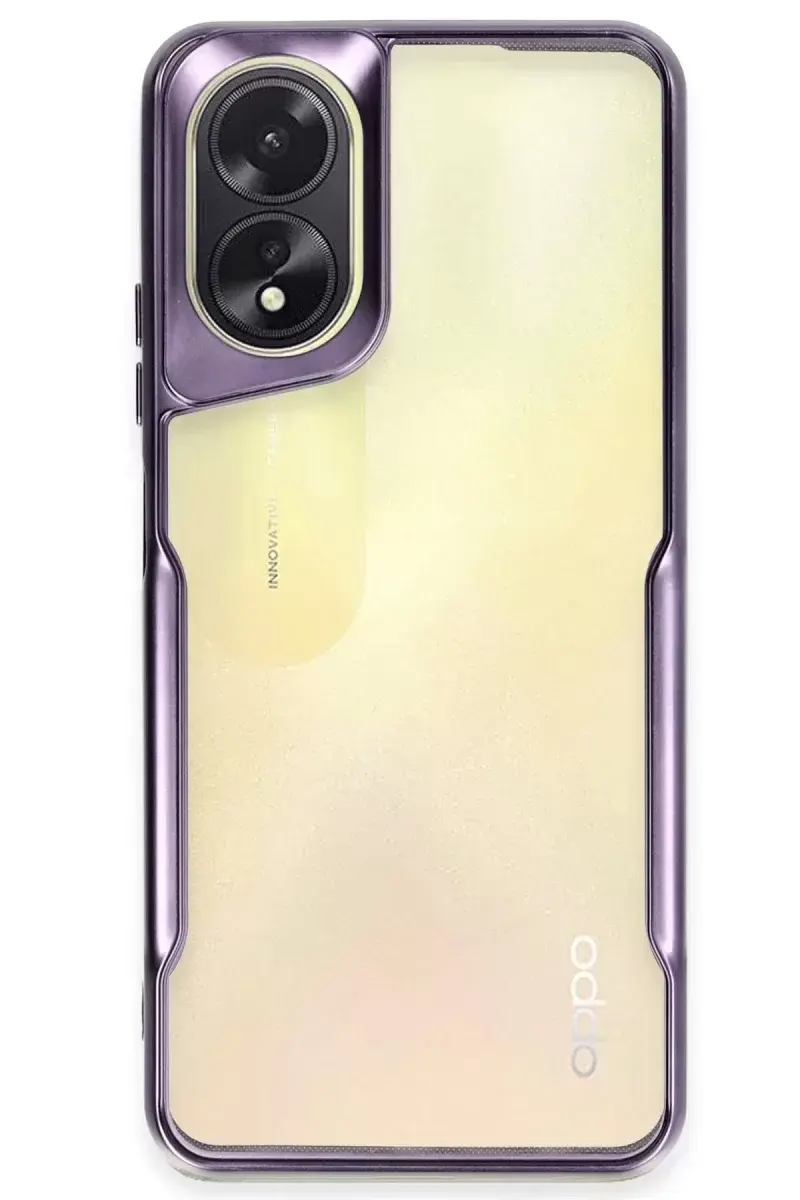 Newface Oppo A38 Kılıf Boyi Silikon Kapak - Derin Mor