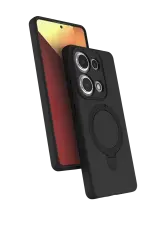 Newface Xiaomi Redmi Note 13 Pro 4g Regal Magsafe Standlı Kapak - Siyah