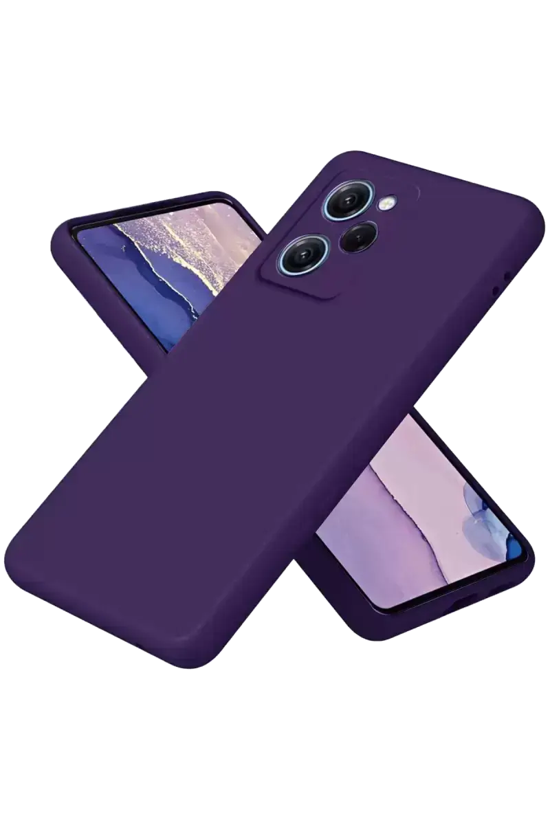 Newface Xiaomi Poco X5 Pro 5g Nano İçi Kadife Silikon - Mor