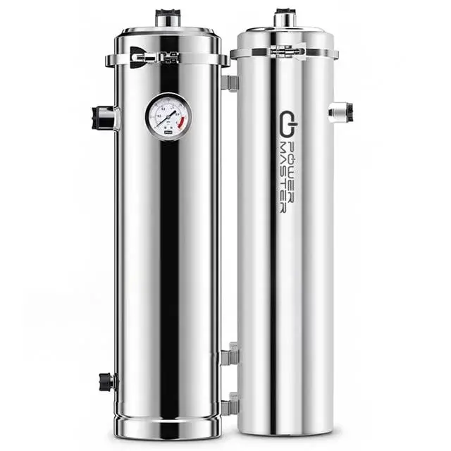 Powermaster Pm-28654 Ana Hat Su Arıtma Sistemi 10.000 L/saat Paslanmaz Çelik Gövdeli Yıkanabilir Uf-pvdf Filtreli