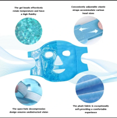 Buz Jel Toplar Termojel Yüz Maskesi, Soğuk Ve Sıcak Terapi Yüz Maskesi