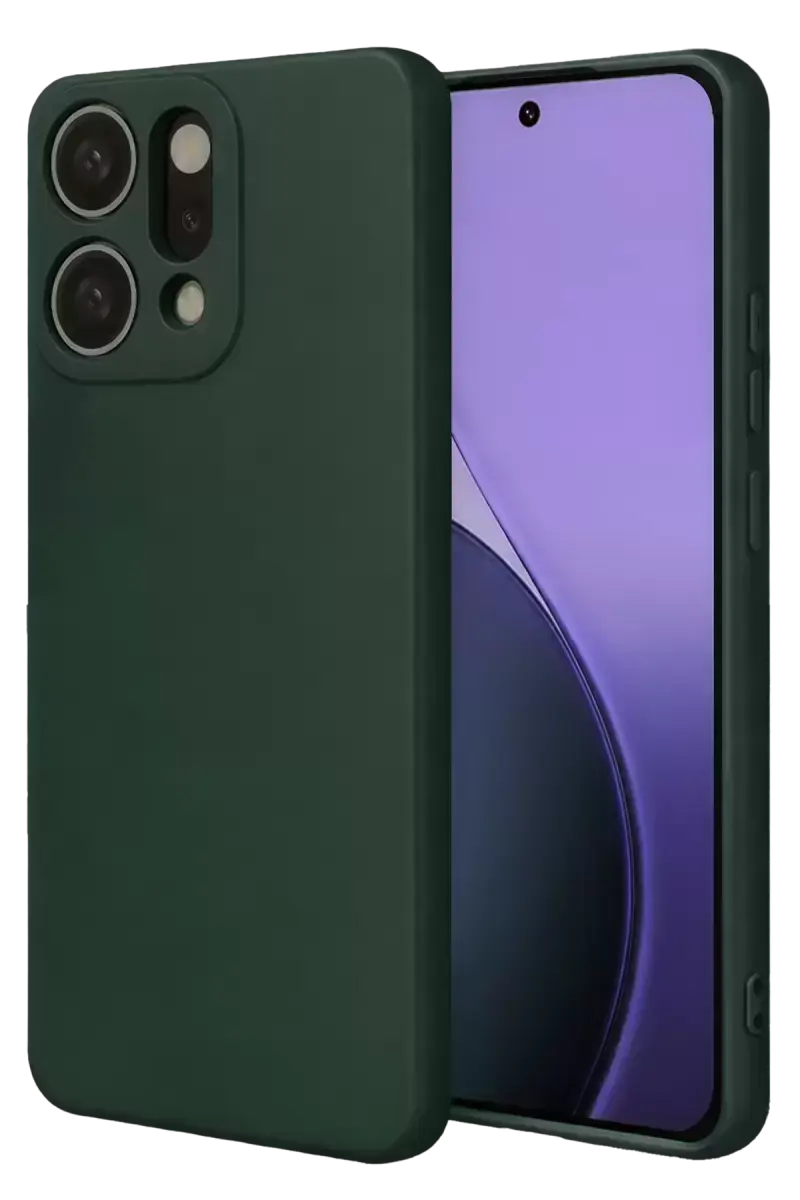 Newface Oppo Reno 14 First Silikon - Koyu Yeşil