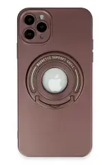 Newface Apple İphone 12 Pro Kılıf Lukka Magneticsafe Kapak - Kahverengi