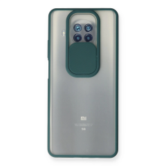 Xiaomi Mi 10t Lite Kılıf Palm Buzlu Kamera Sürgülü Silikon - Yeşil